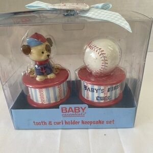 Baby Essentials Tooth & Curl Holder Keepsake Set (EO)